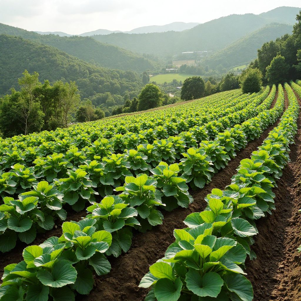 Ecological farm implementing sustainable agriculture
